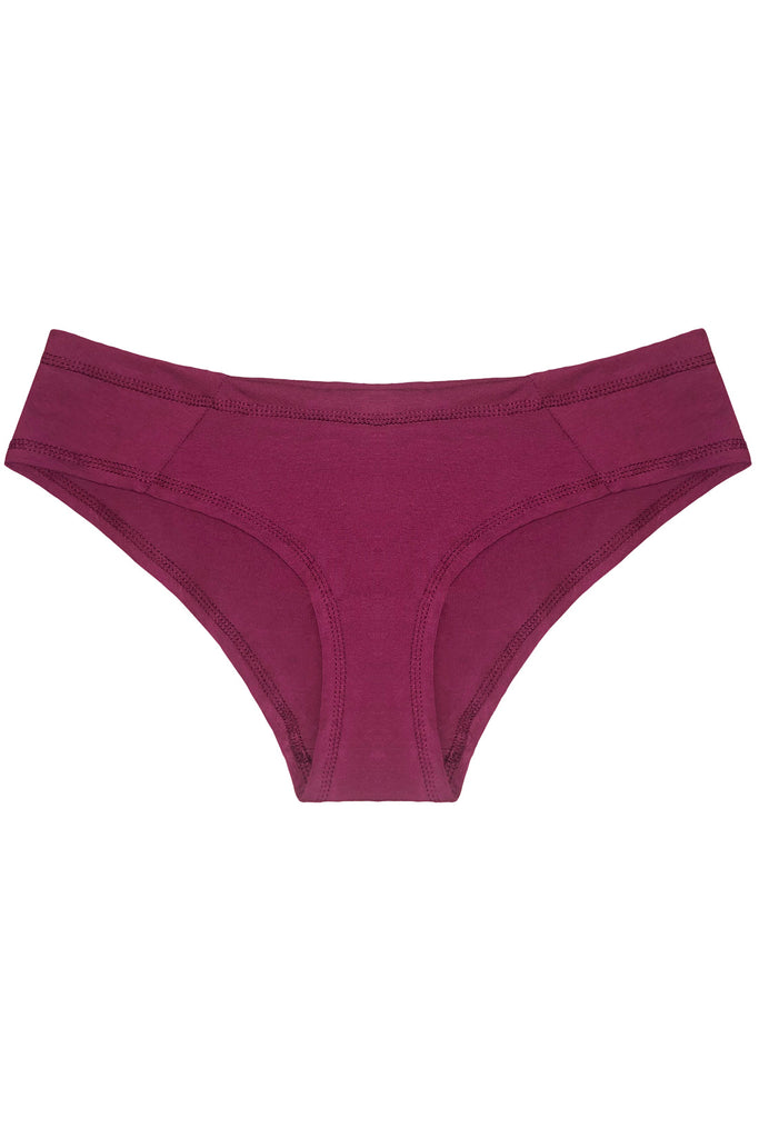 Cheeky Underwear For Women Fashion Low Waist Solid Color Cheeky Hipster Pink  L 