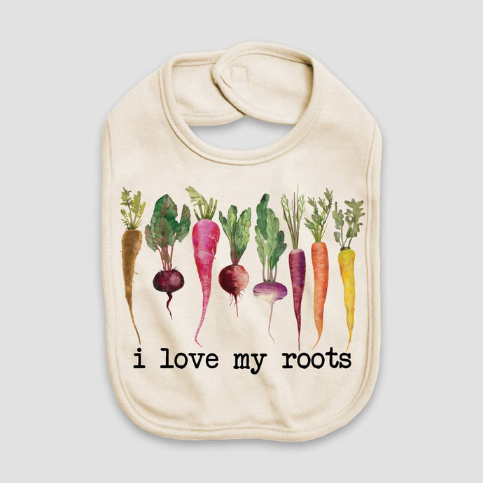 Love You a Latte - I Love My Roots Natural Color Baby Bib