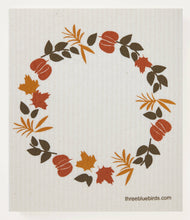 Three Bluebirds Swedish Dishcloths - Autumn Wreath 