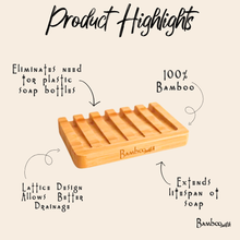 BAMBOO SLATED SOAP DISH 