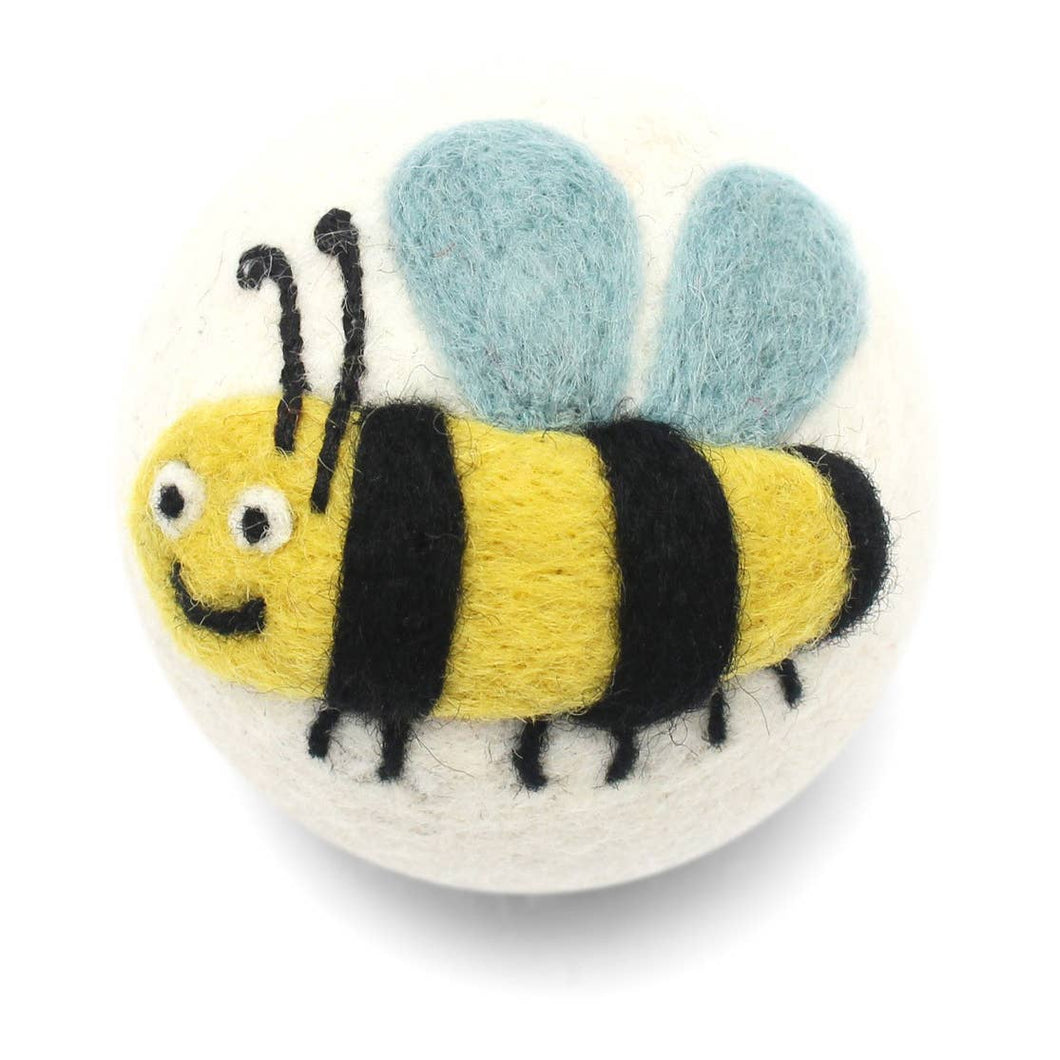 Ethical Global - Bees: Eco Wool Dryer Balls Fair Trade: Bee