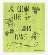 Three Bluebirds Swedish Dishcloths - Clean Life Green Planet Swedish Dishcloth 