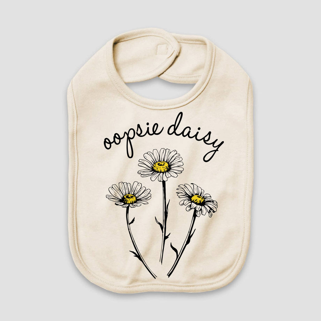Love You a Latte Shop - Oopsie Daisy Natural Color Baby Bib