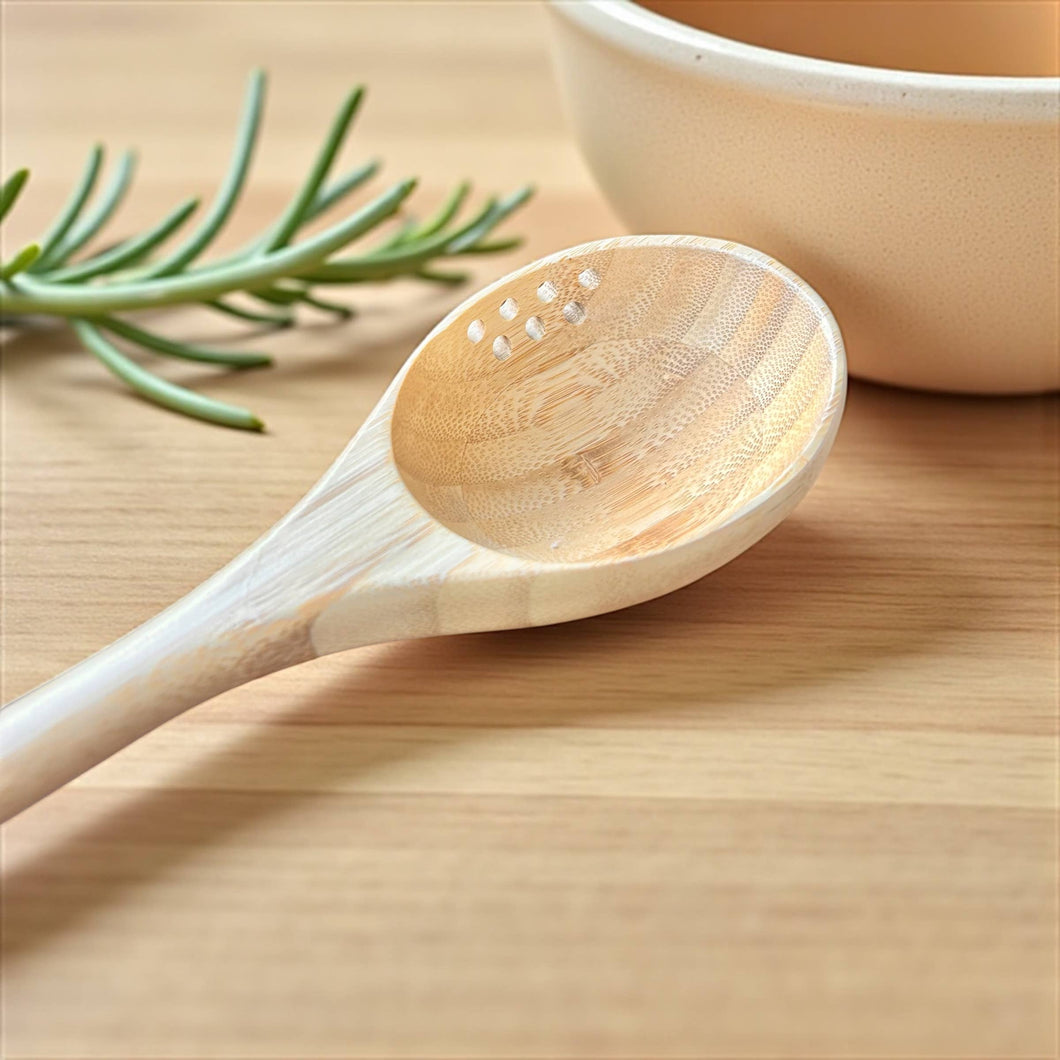 BAMBOO LADLE STRAINING SPOON