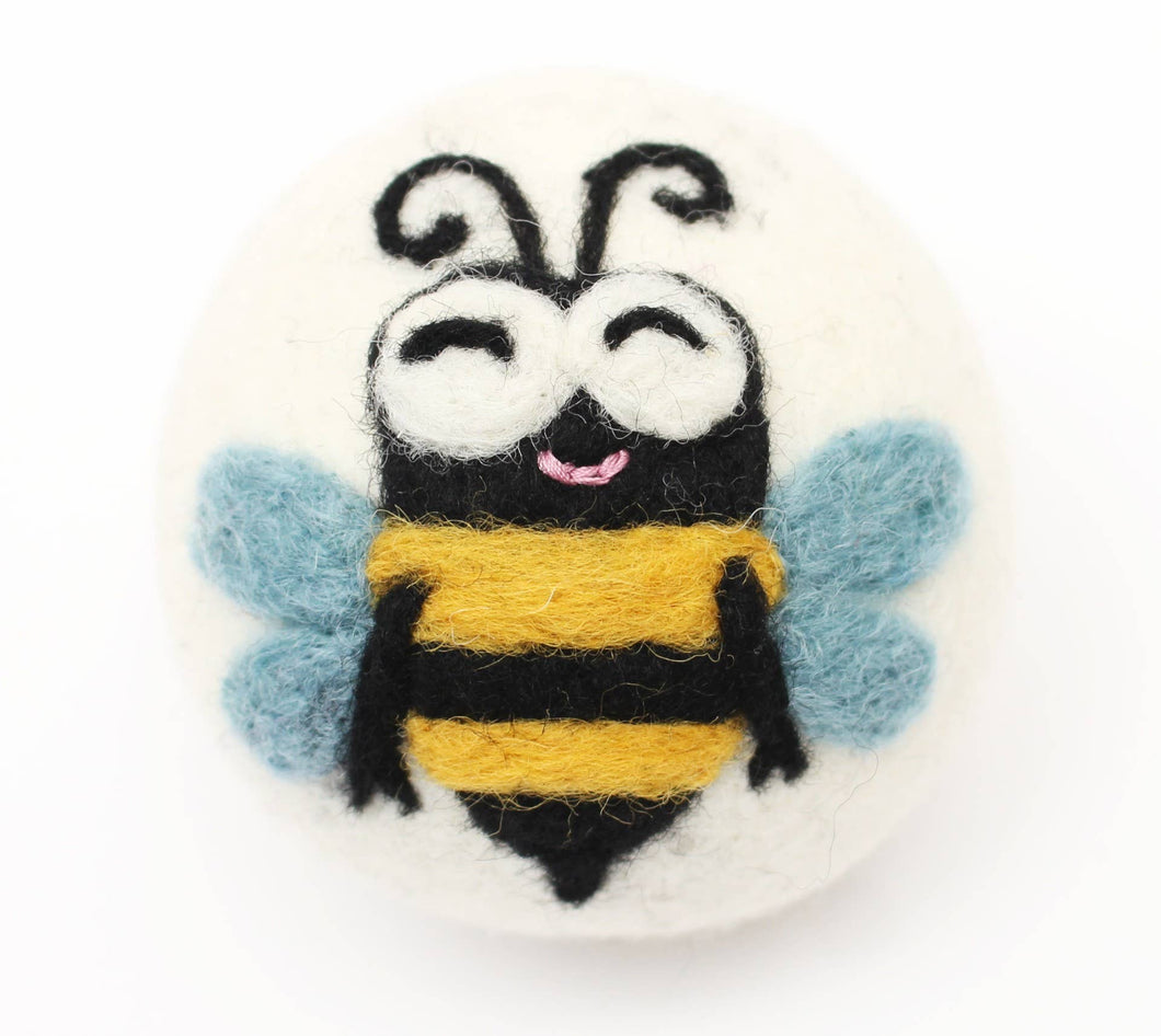 Ethical Global - Happy Bee: Eco Wool Dryer Balls Fair Trade