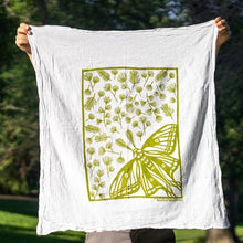 Kei and Molly Flour Sack Dishtowel - Moth 