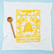 Kei and Molly Flour Sack Dishtowel - Bees 