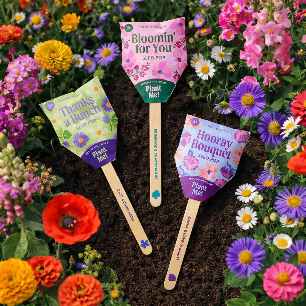 Flower Seed Pops-Singles