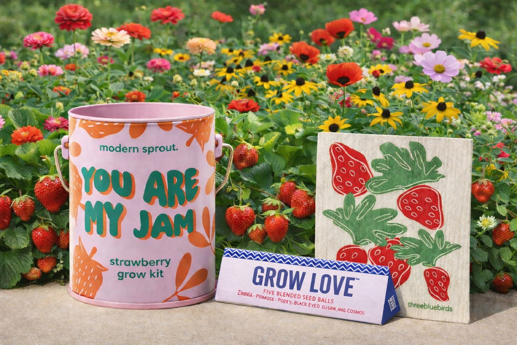 GROW LOVE & STRAWBERRIES GIFT BUNDLE
