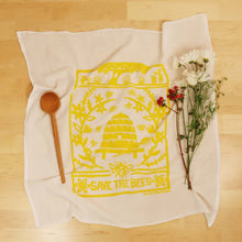 Kei and Molly Flour Sack Dishtowel - Bees 