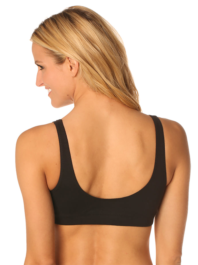 Majamas Organic Buxom Bra - ECO Friendly Women's Solid Scoop Back Ruched  Sports Bras - Made in The USA Black at  Women's Clothing store: Bras