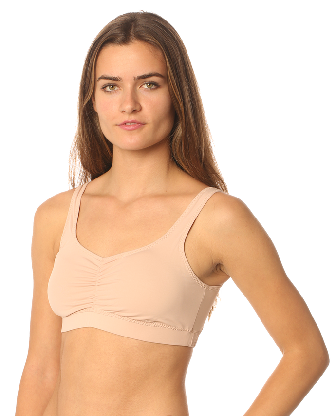 Majamas Organic Padded Daily Bra - ECO Friendly Women's Solid Scoop Back  v-Neck Sports Bras with Pads - Made in The USA Black at  Women's  Clothing store: Nursing Bras