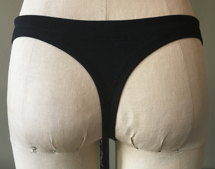 1PCS 100% Organic White Cotton Comfy Ladies Thong Panties With