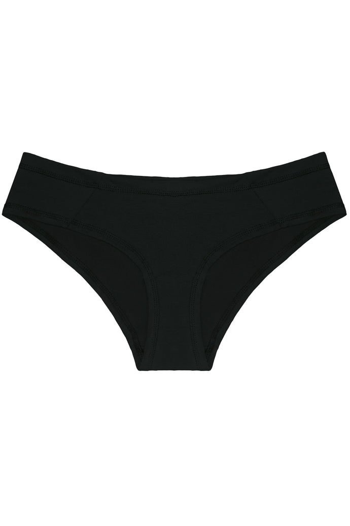 Cotton Essentials Cheeky Panty in Black